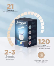 Fairywill Ultra White Ленти за белеење заби + УВ ВООСТ ламба🧬