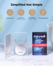Fairywill Ultra White Ленти за белеење заби + УВ ВООСТ ламба🧬
