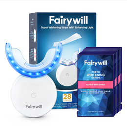 Fairywill Ultra White Ленти за белеење заби + УВ ВООСТ ламба🧬