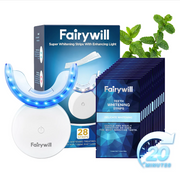 Fairywill Ultra White Ленти за белеење заби + УВ ВООСТ ламба🧬