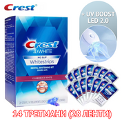 Crest 3DWHITE Glamorous White - Ленти за професионално белеење заби.